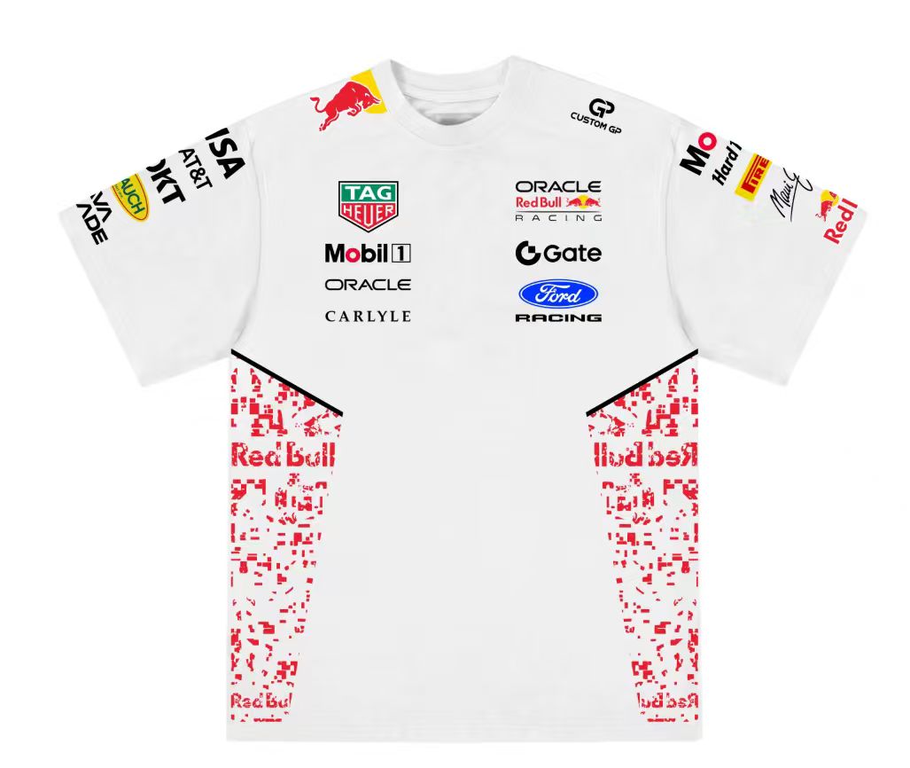 RedBull 2026 White F1 Tee Shirt