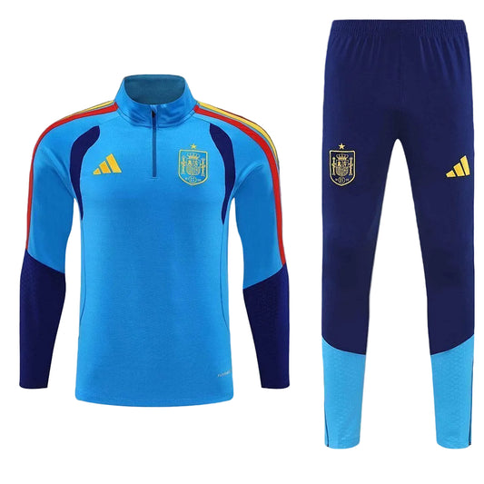 Spain 2026 Blue & Navy Half-Zip Tracksuit Set