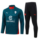 AC Milan 2026 Green Half-Zip Tracksuit Set
