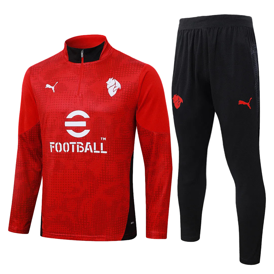 AC Milan 2026 Red Half-Zip Tracksuit Set