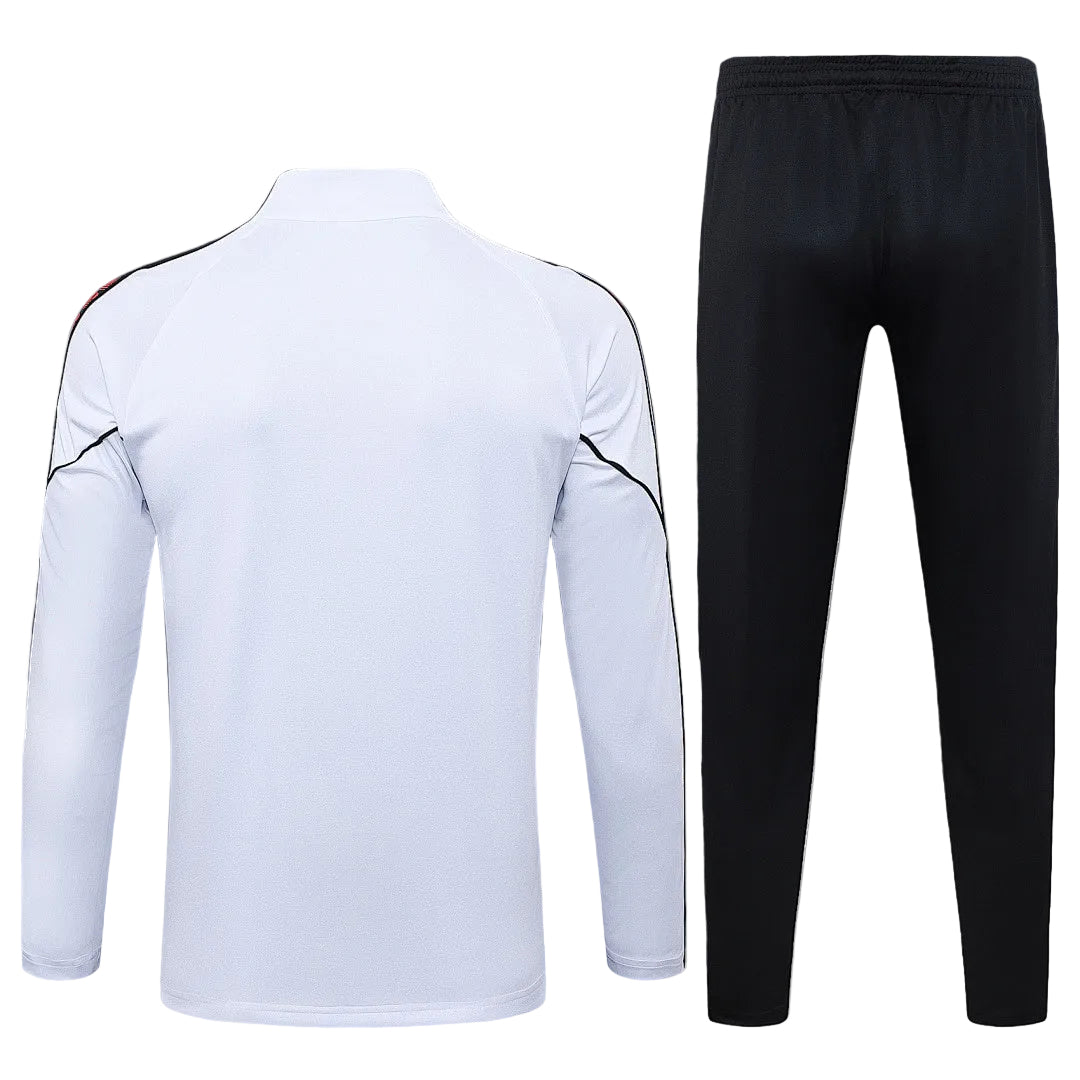 Ac Milan 2026 White Half-Zip Tracksuit Set