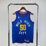 Denver Nuggets 2021-22 Jordan Brand Blue Swingman Jersey - Statement Edition