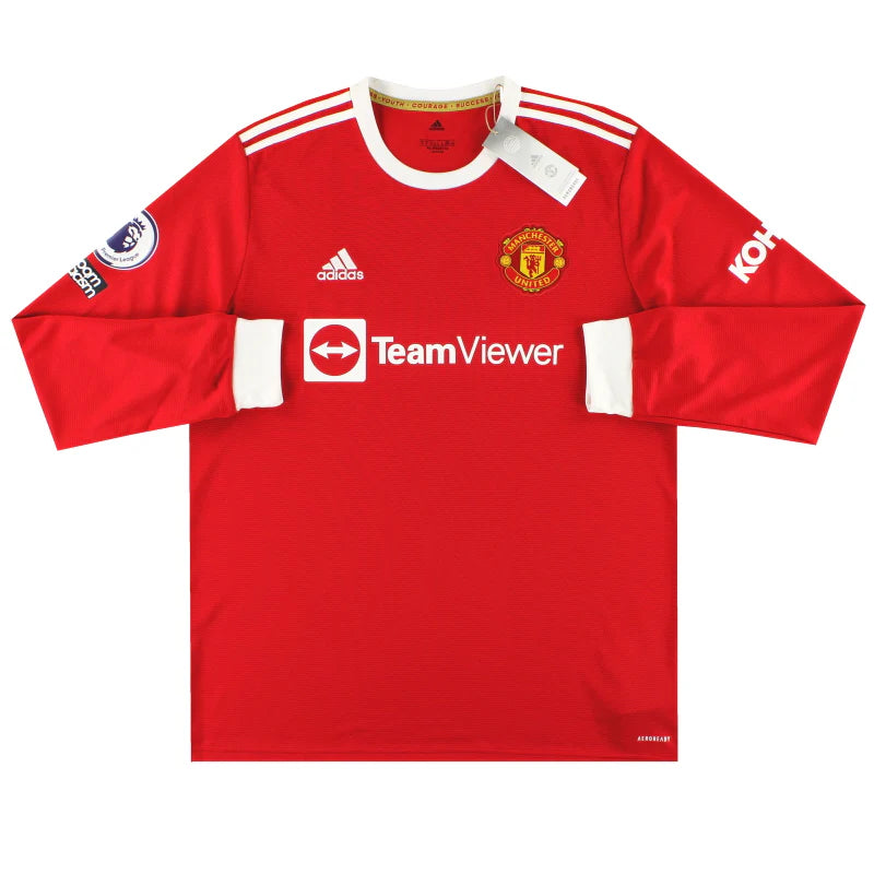 Manchester United 2021/22 Home Long Sleeve Retro Jersey