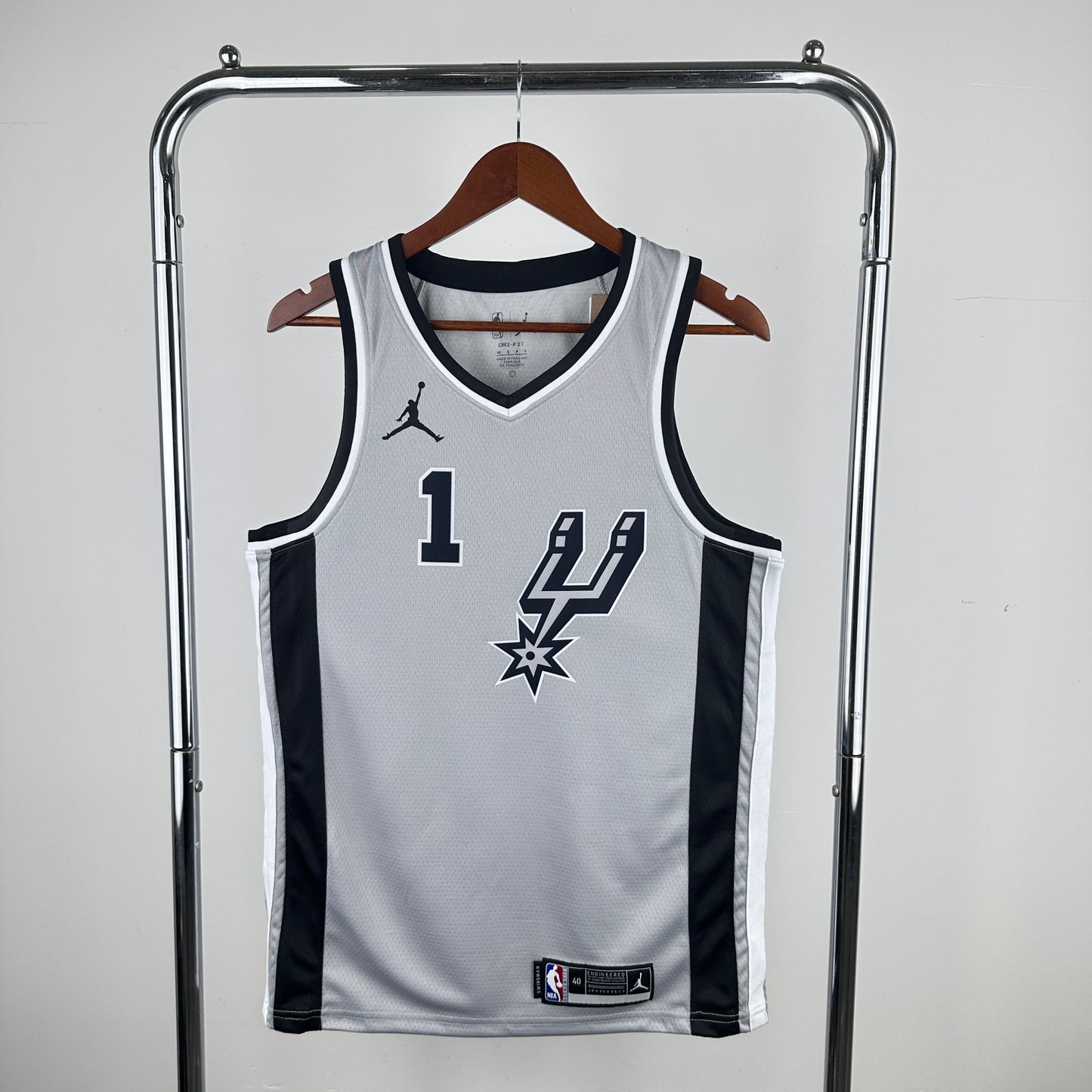 San Antonio Spurs 2021-22 Jordan Brand Grey Swingman Jersey - Statement Edition