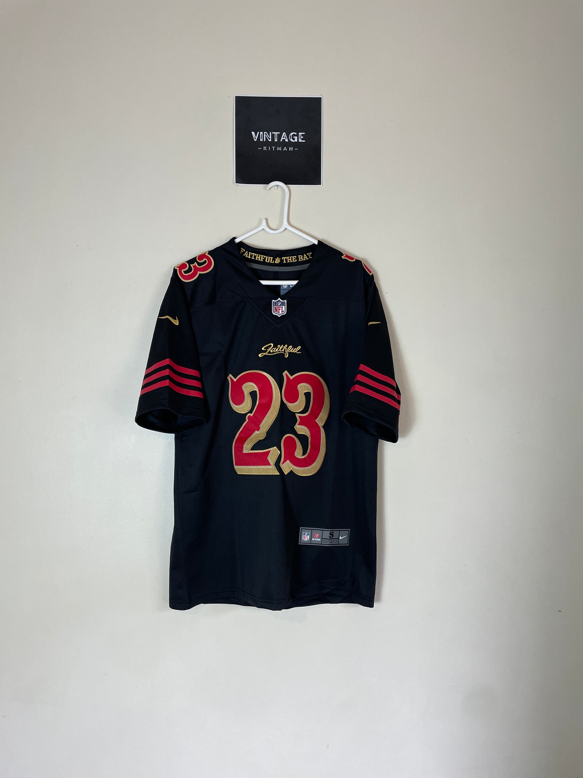 San Fransisco 49ers 2025 Rivalries #23 McCAFFREY (Small fits like Medium)