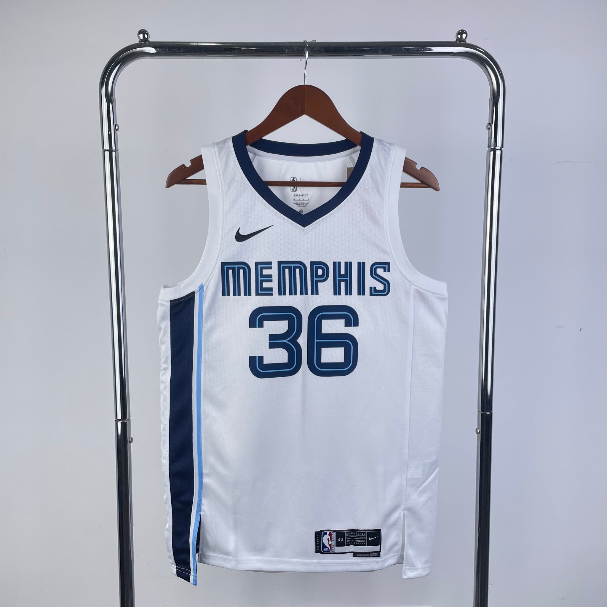 Memphis Grizzlies 2022-23 White Swingman Jersey - Association Edition