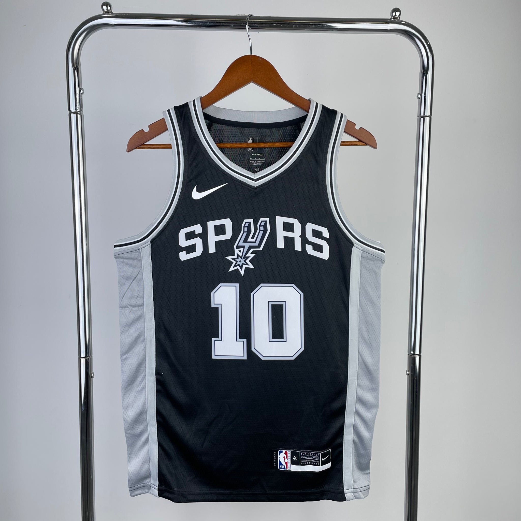 San Antonio Spurs 2022-23 Black Swingman Jersey - Icon Edition