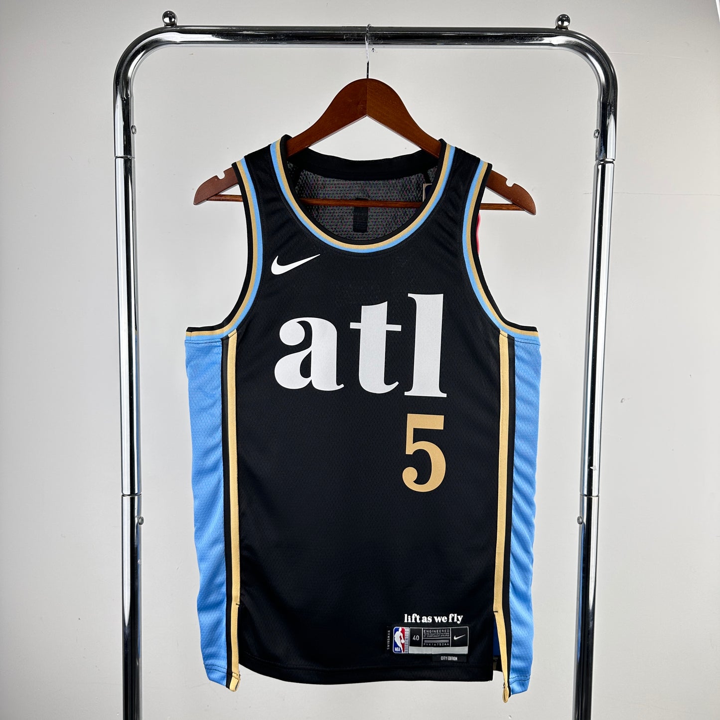 Atlanta Hawks 2023-24 Black Swingman Jersey - Fly City Edition