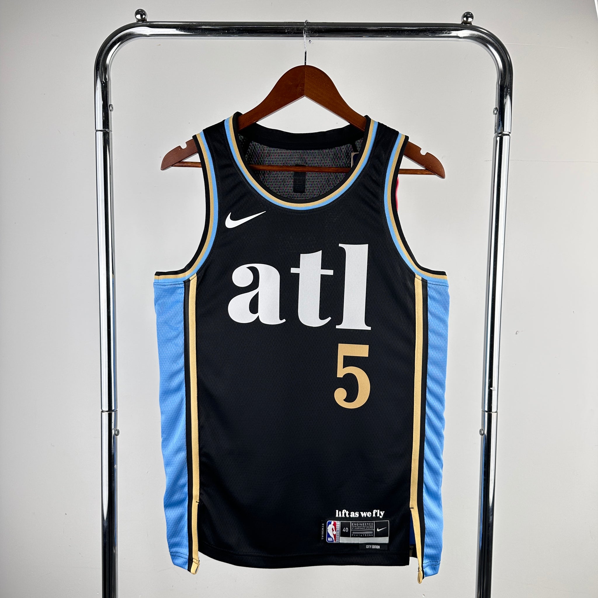 Atlanta Hawks 2023-24 Black Swingman Jersey - Fly City Edition