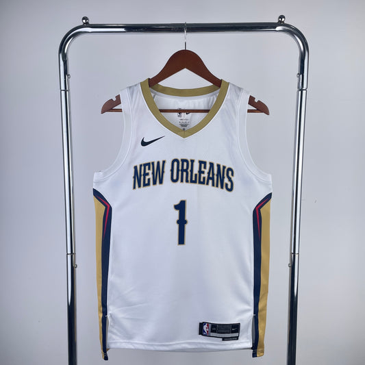 New Orleans Pelicans 2023-24 Nike White Swingman Jersey - Association Edition