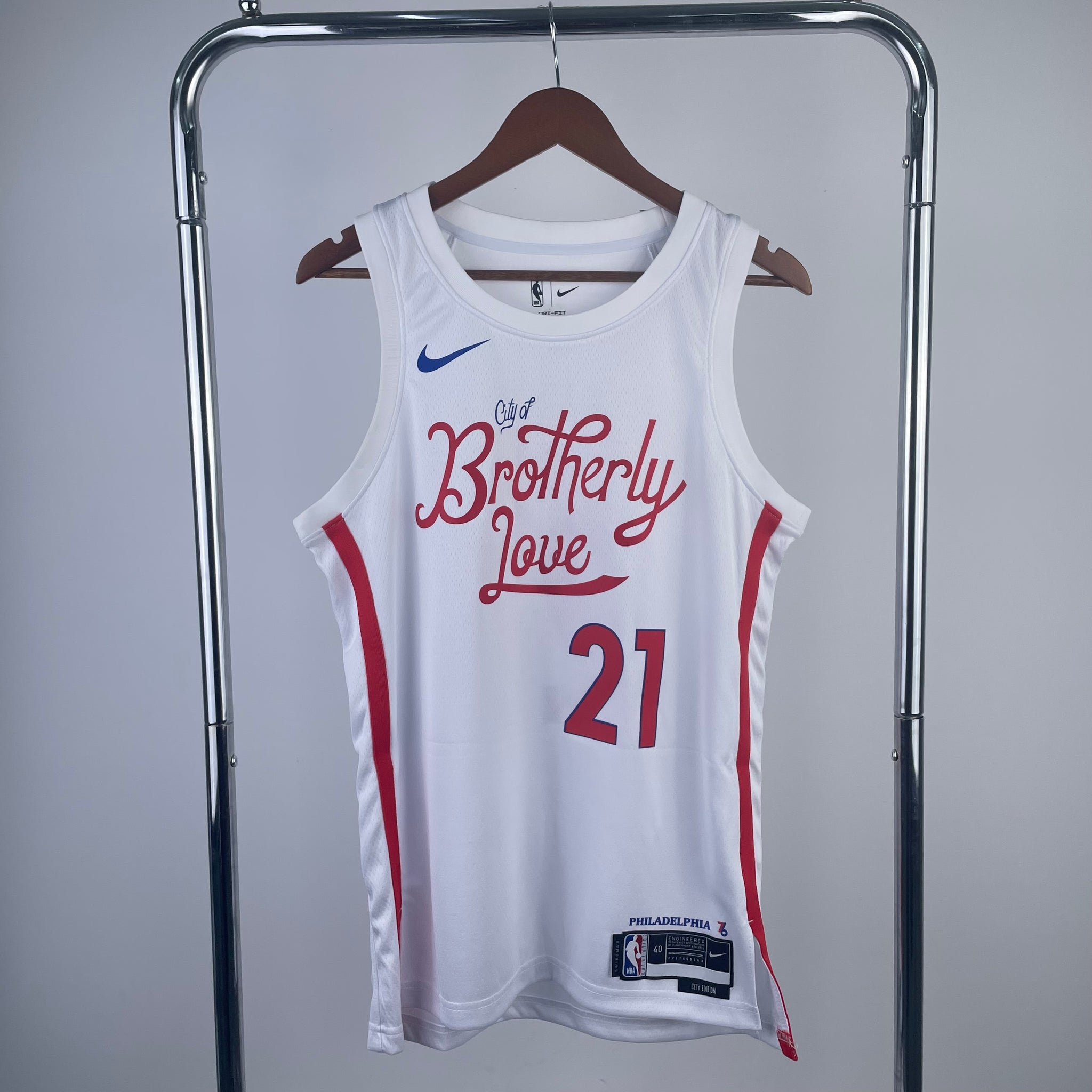 Philadelphia 76ers 2023-24 White Swingman Jersey - City Edition