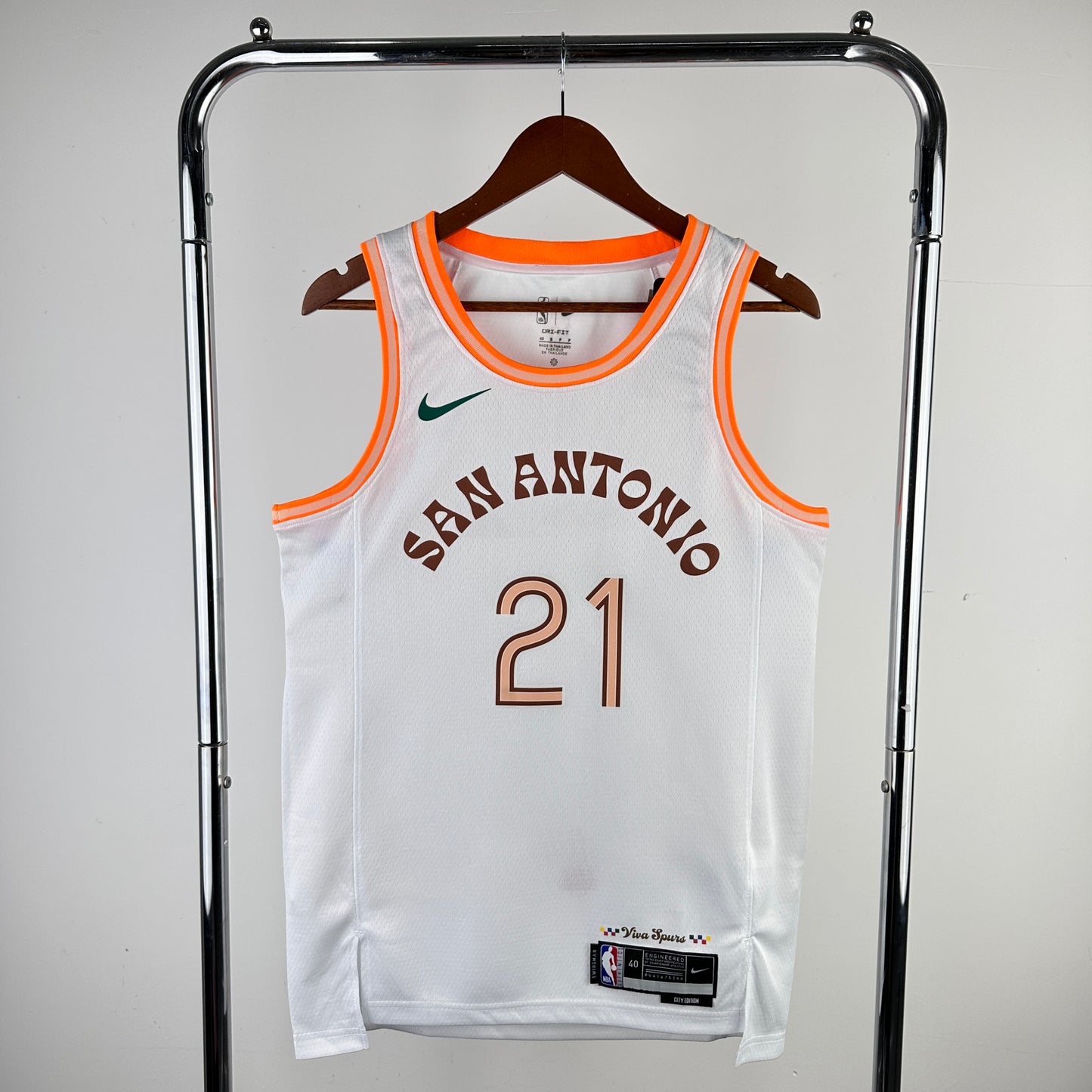 San Antonio Spurs 2023-24 White Swingman Jersey - City Edition