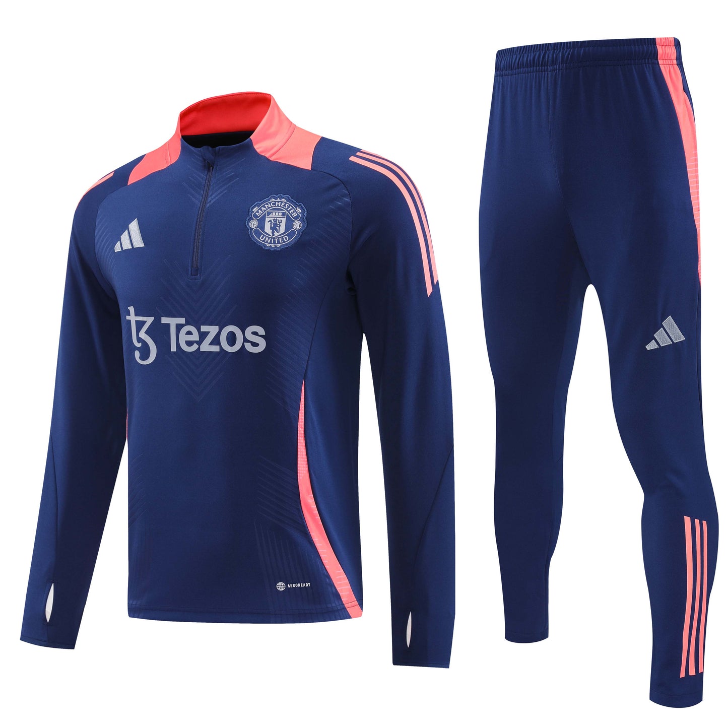 Manchester United 2024/25 Navy Half-Zip Training Tracksuit Set