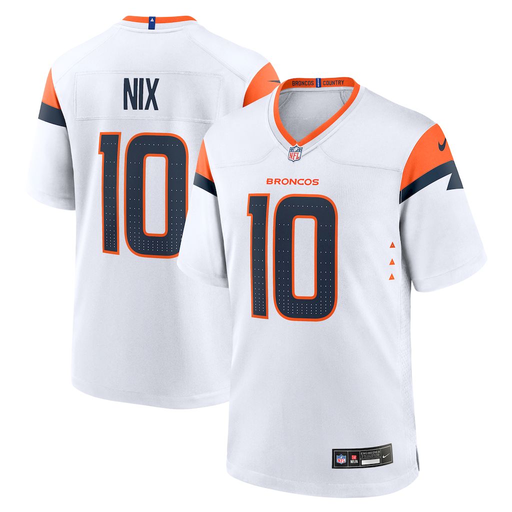 Denver Broncos 2024 Away White NFL Jersey