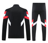Manchester United 2024/25 Black and White Full-zip Tracksuit Set