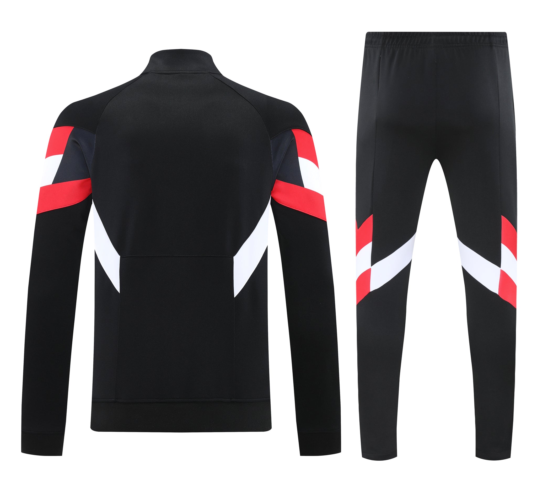 Manchester United 2024/25 Black and White Full-zip Tracksuit Set