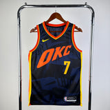Oklahoma City Thunder  2023-24 Navy Swingman Jersey - City Edition