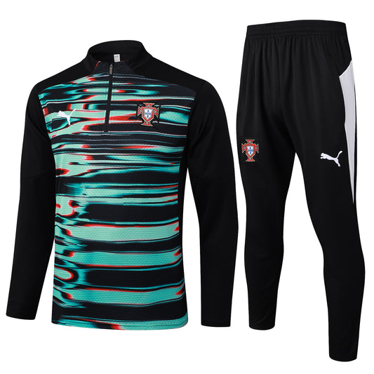 Portugal 2024/25 Pre-Match Training Halfzip Tracksuit set