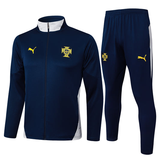Portugal 2025/26 Navy Fullzip Training Tracksuit Set