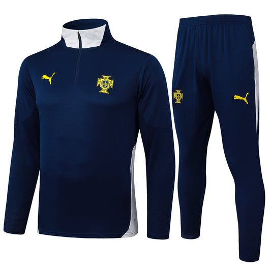 Portugal 2025/26 Navy Halfzip Training Tracksuit set