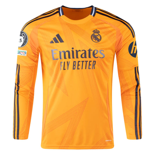 Real Madrid 2024/25 Away Player Version Long Sleeve Jersey
