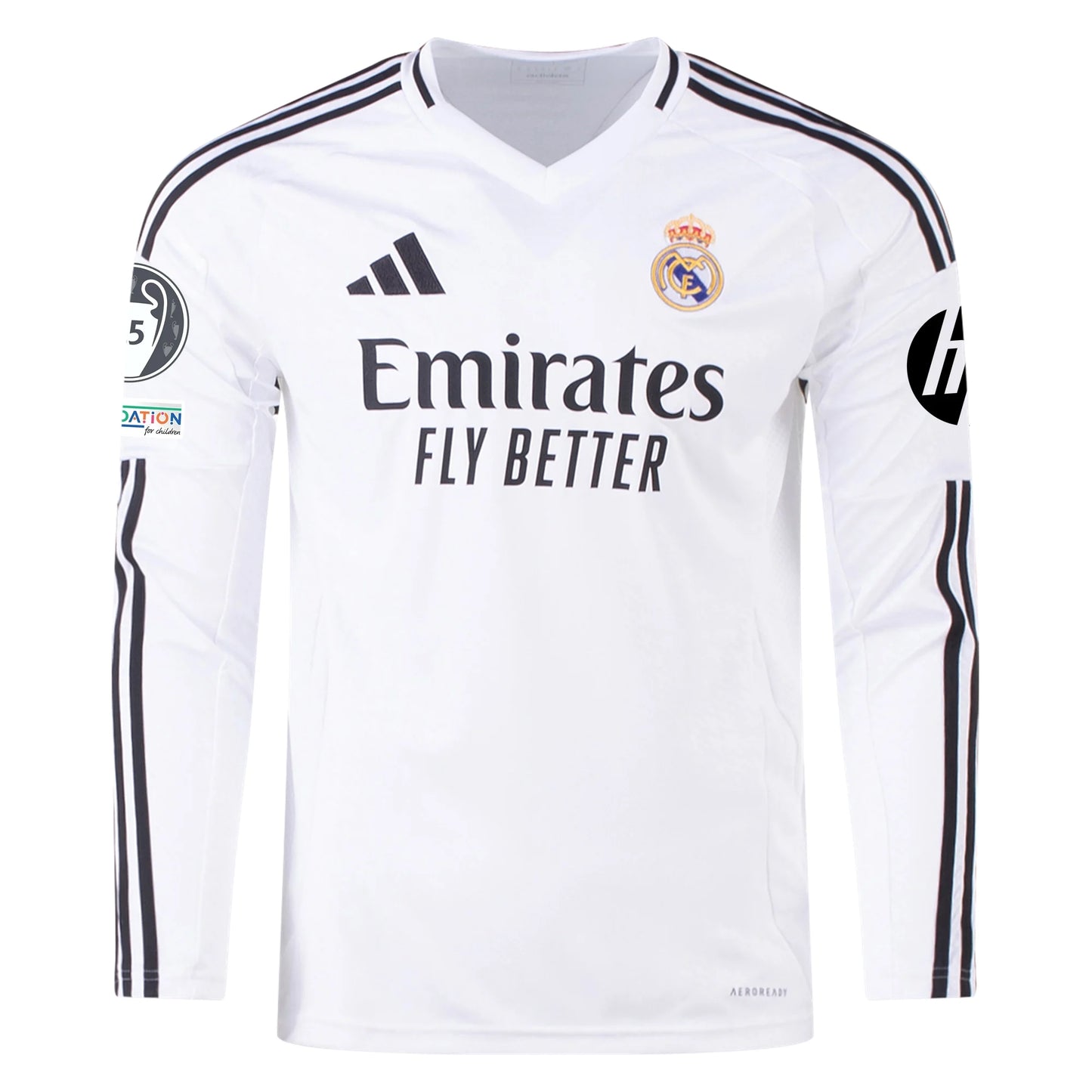 Real Madrid 2024/25 Home Long Sleeve Fan Version Jersey