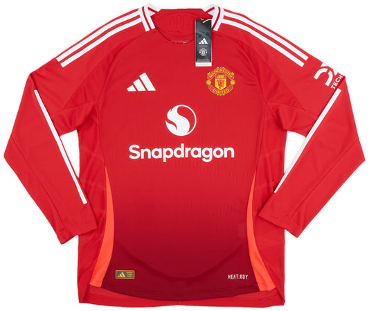 Manchester United 2024/25 Home Long Sleeve Player Version
