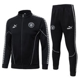 Manchester City 2025/26 Black Full-Zip Tracksuit Set