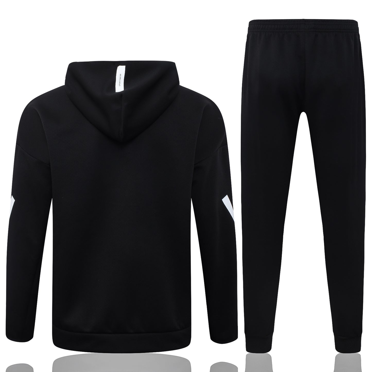 Real Madrid 2025/26 Black Full-Zip Hoodie Tracksuit Set