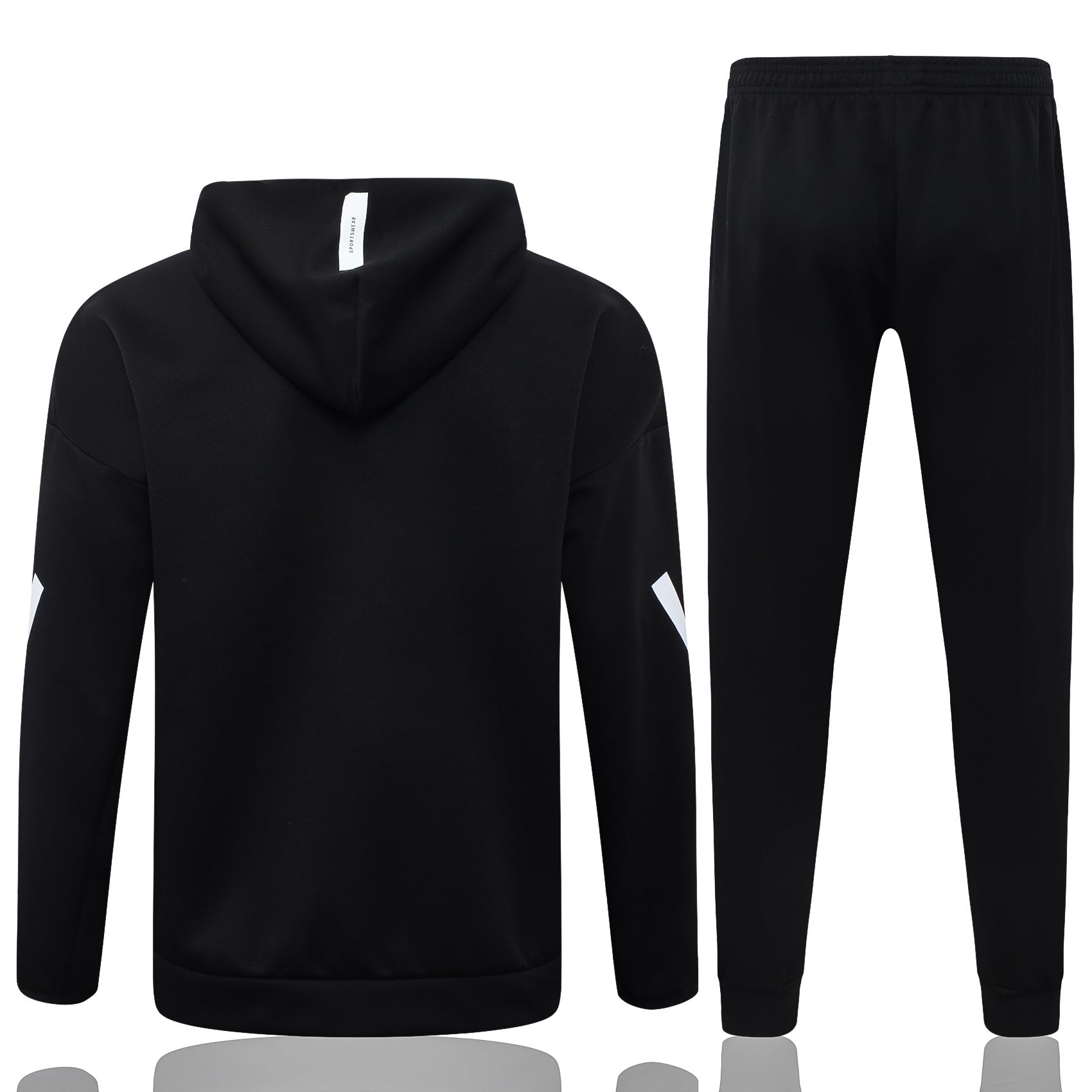 Real Madrid 2025/26 Black Full-Zip Hoodie Tracksuit Set