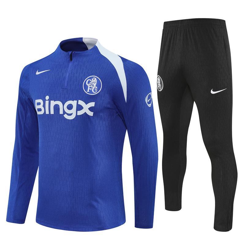 Chelsea 2025/26 Blue T90 Half-Zip Tracksuit Set