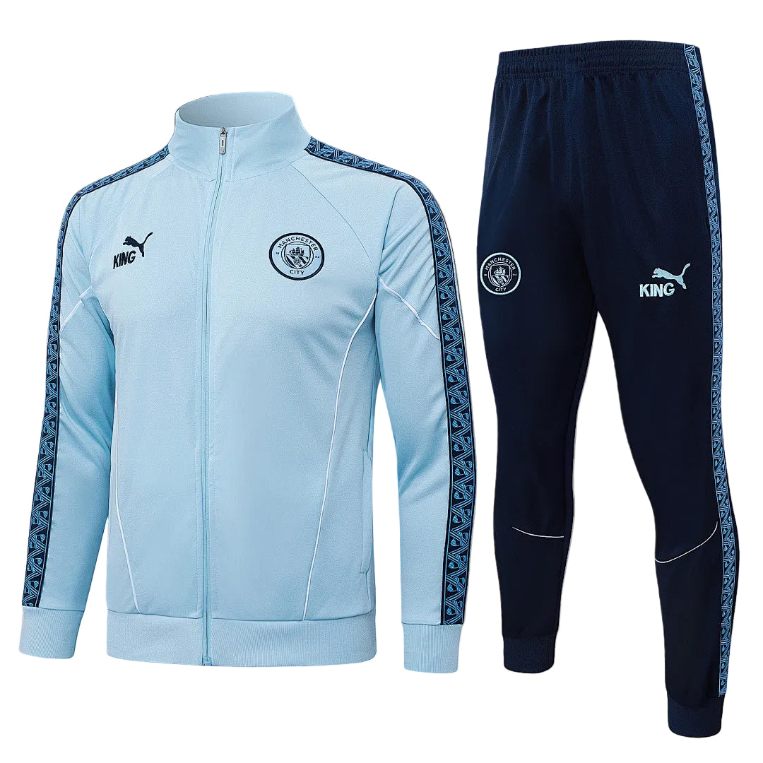 Manchester City 2025/26 Sky Blue Full-Zip Tracksuit Set