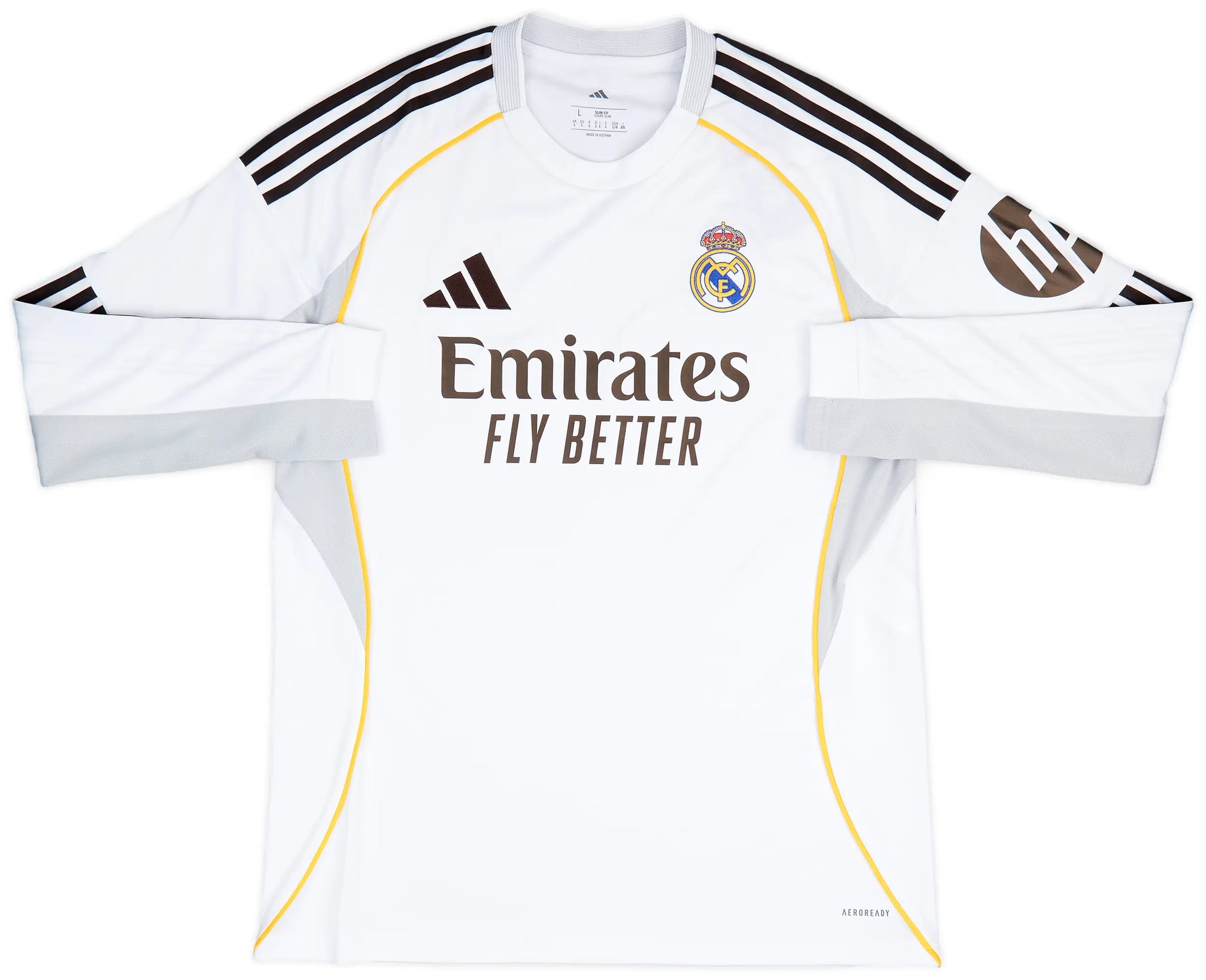 Real Madrid 2025/26 Home Fan Version Long Sleeve