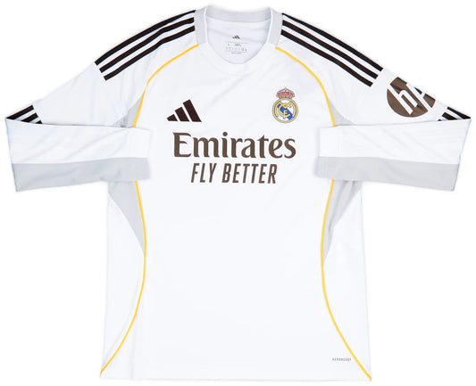 Real Madrid 2025/26 Home Fan Version Long Sleeve