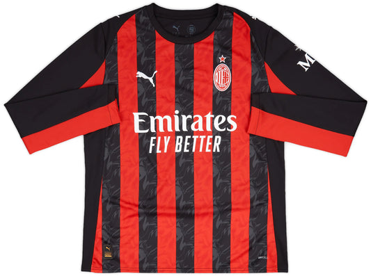 AC Milan 2025/26 Home Long Sleeve Jersey