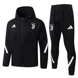 Juventus 2025/26 Black Hoodie Tracksuit Set