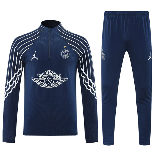 Paris 2025/26 Navy Half-Zip Training Tracksuit Set