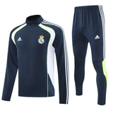 Real Madrid 2025/26 Navy and White Half-Zip Tracksuit Set