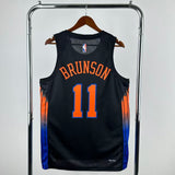 New York Knicks 2025-26 Black Swingman Jersey - Statement Edition