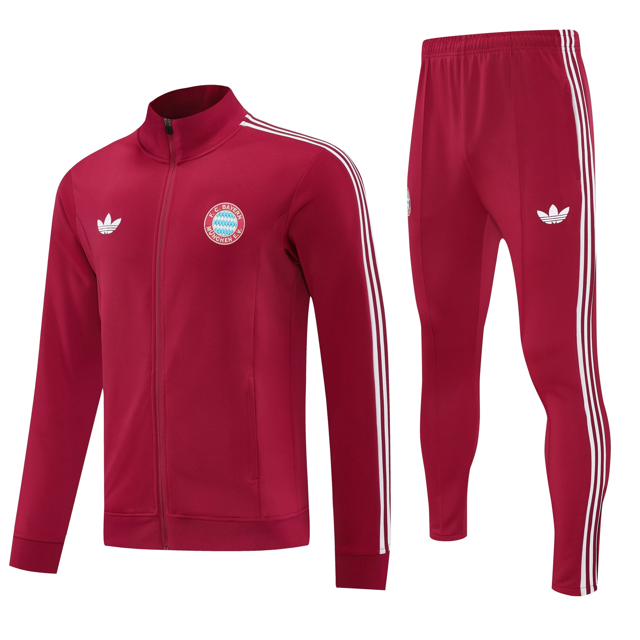 Bayern Munich 2025/26 Red Full-Zip Tracksuit Set