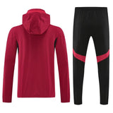 Manchester united 2025/26 Red Full-Zip Tracksuit Hoodie Set