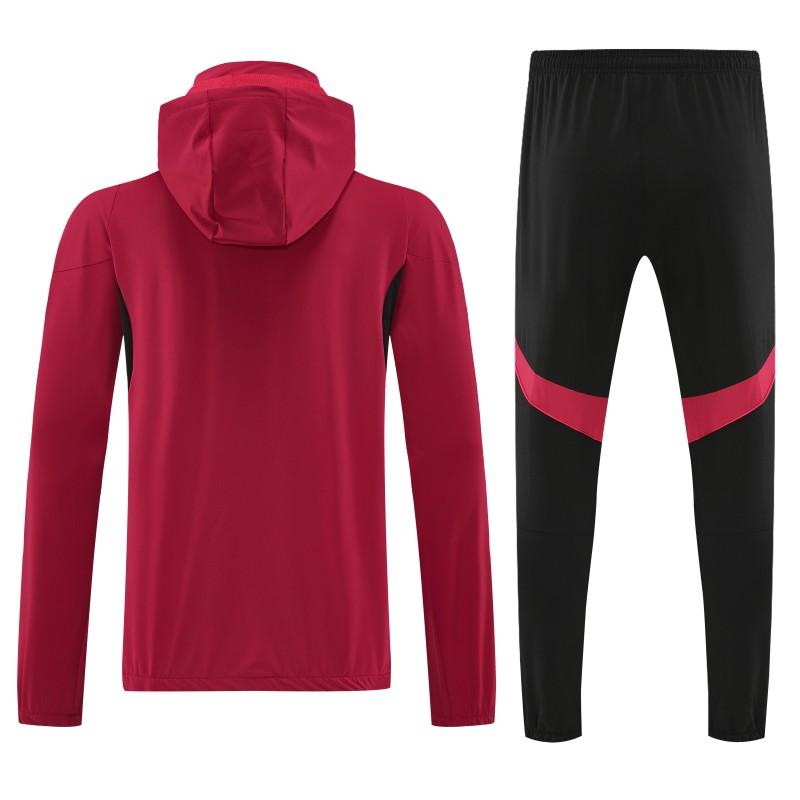 Manchester united 2025/26 Red Full-Zip Tracksuit Hoodie Set