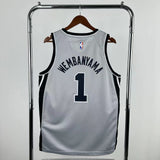 San Antonio Spurs 2025-26 Grey Swingman Jersey - Statement Edition