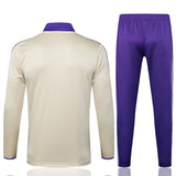 Real Madrid 2025/26 Yellow and Purple Half-Zip Tracksuit Set