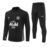 Manchester City 2025/26 Black Half-Zip Tracksuit Set