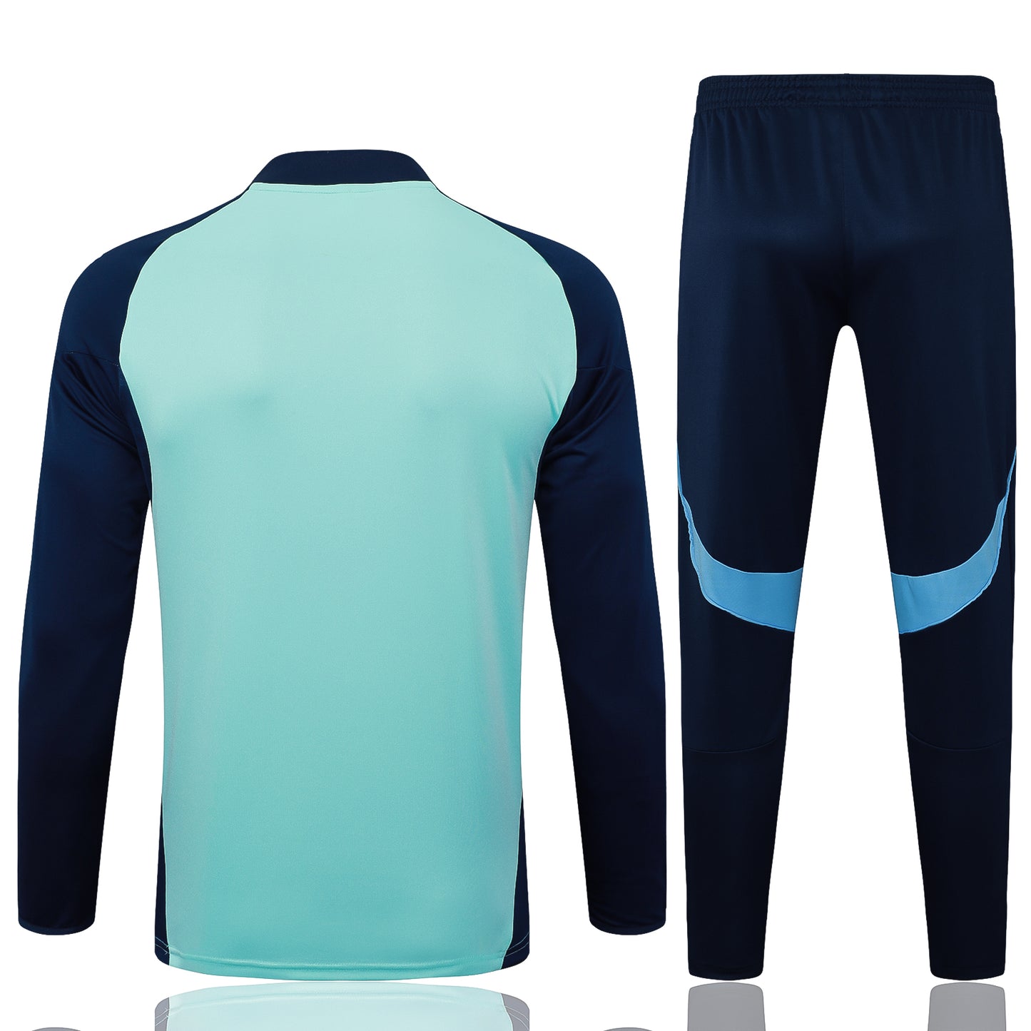 Arsenal 2025/26 Light Green and Navy Half-zip Tracksuit Set