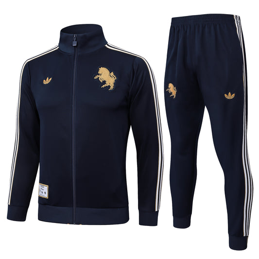 Juventus 2025/26 Black Full-Zip Tracksuit Set