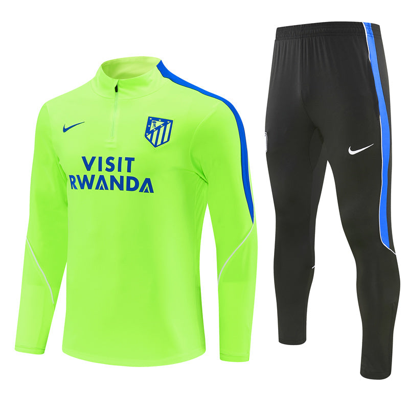 Atletico Madrid 2026/27 Lime Half-Zip Tracksuit Set