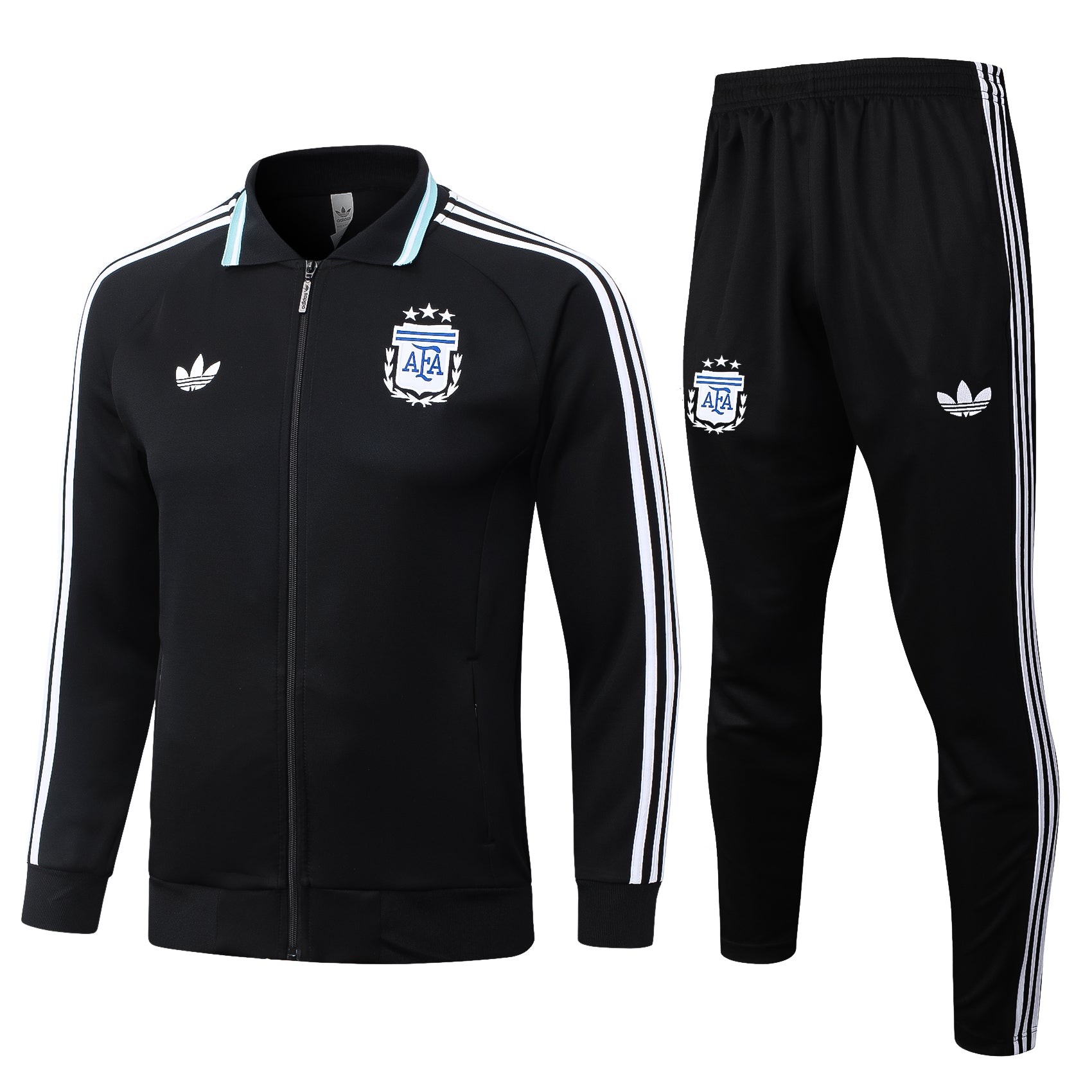 Argentina 2026 Black Full-Zip Tracksuit Set