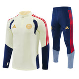 Bayern Munich 2026/27 Cream Half-Zip Tracksuit Set